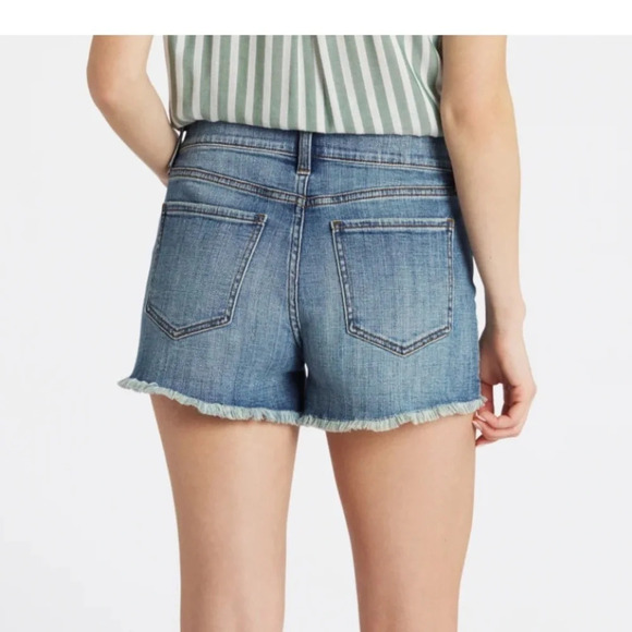 PISTOLA Eliana Fray Hem Blue Jeans Short Size 28 - Picture 5 of 7